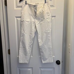 Outerknown White Cotton Chinos - Straight Relaxed Fit